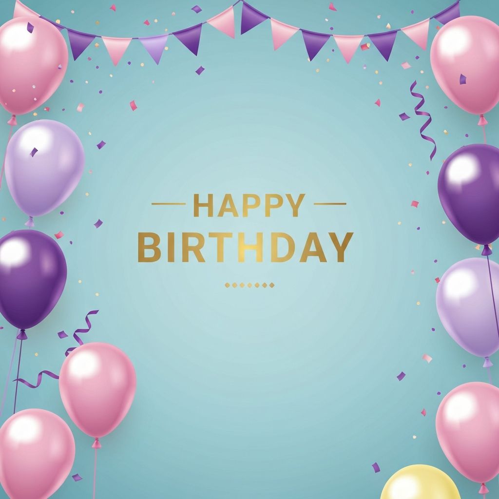 Beautiful birthday greeting card preview